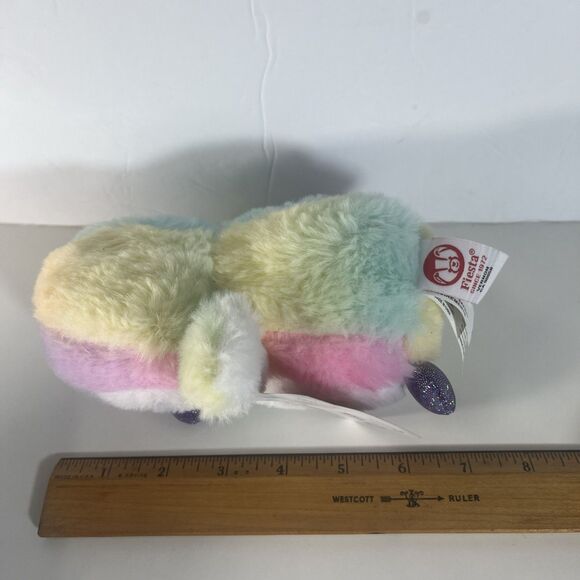 Pastel Rainbow Penguin Stuffed Animal Toy NWT - Picture 10 of 11